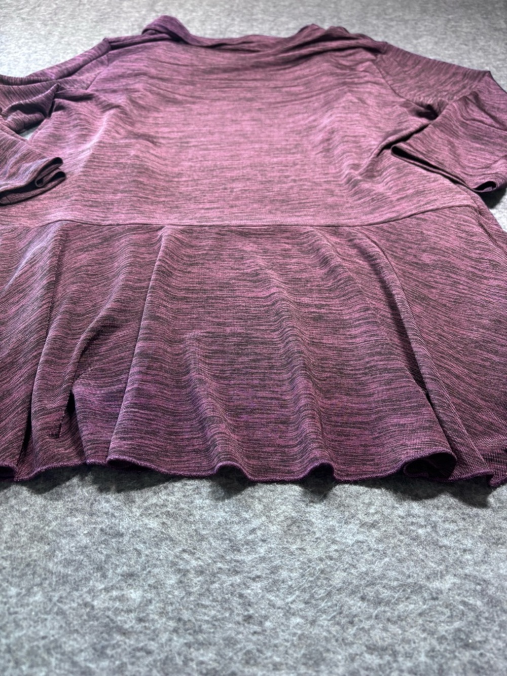 Jaipur Plum Ruffled Open-Front Cardigan - Picture 4 of 9